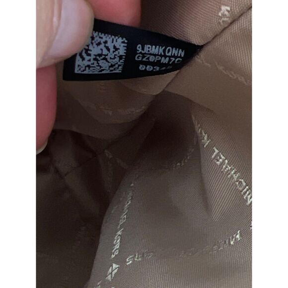 Michael Kors Chestnut Tan Saffiano Jet Set Tote Leather Bag Carryall Purse - Picture 13 of 13